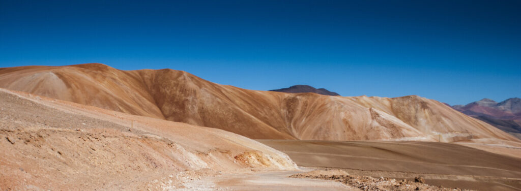 red hills in the Atacama desert